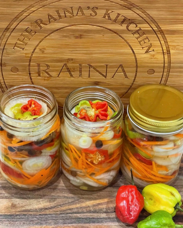 Jamaican Escovitch Pickle Pepper Sauce