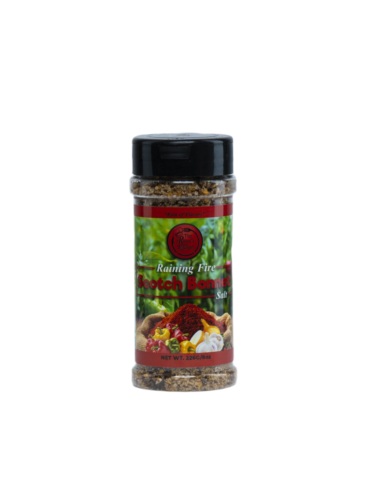 Jamaican Scotch Bonnet Pepper Salt 'Raining Fire Scotch Bonnet  Pepper Salt